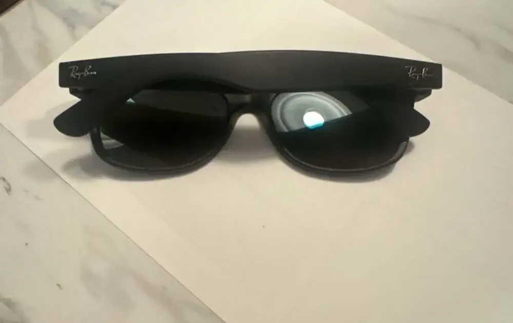 Ray-Ban RB2132 New Wayfarer Sunglasses in Rubber Black with Blue Mirror Lenses